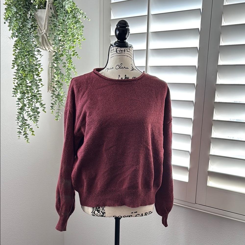 Women's Burgundy Sweater